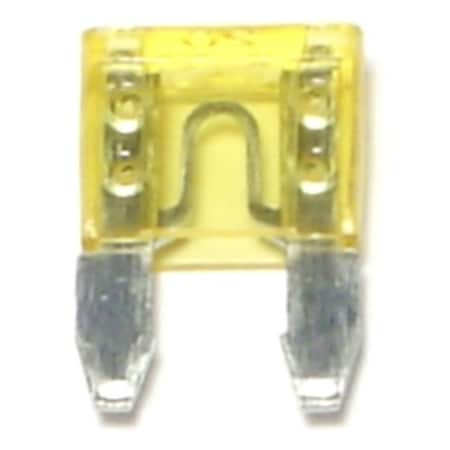 Min-20 Yellow Automotive Fuses 8PK